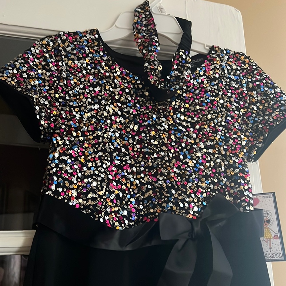 BNWT Girl Dress- Black Sequin Dress size XL